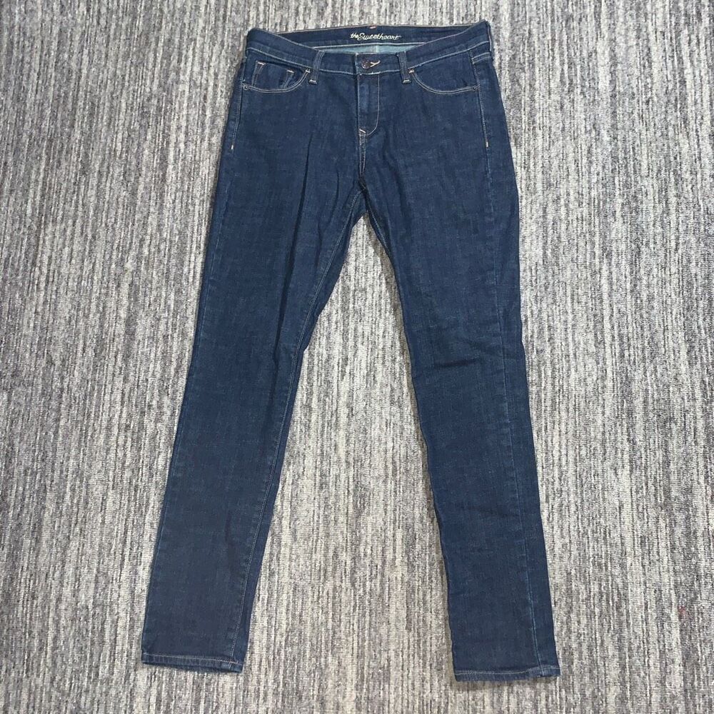 Old Navy Womens Size 6 The Sweetheart Denim Skinny Jeans Blue Pockets Stretch